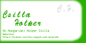 csilla holper business card